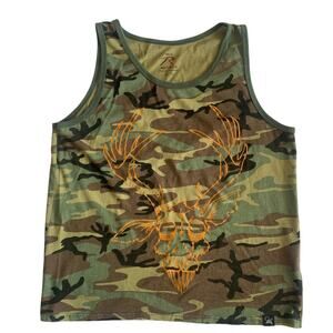 Rothco Men’s Size XL Green Camo Sleeveless Tanktop T-Shirt